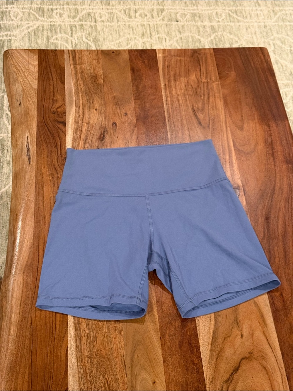 Lululemon Align High Rise Shorts 6” Inseam in Washed Denim Size 8 - Picture 1 of 10